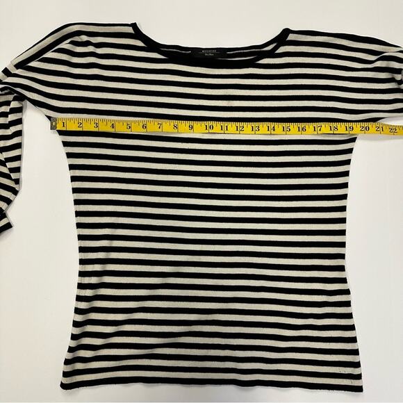 Max Mara Weekend Striped Silk Blend Knit Top - Size Medium - Picture 8 of 12
